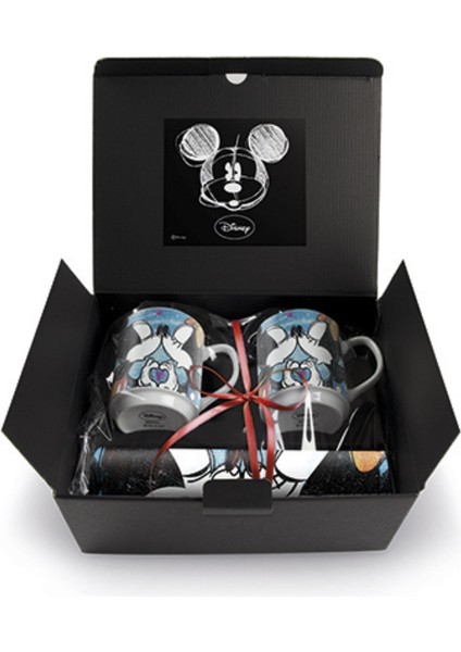 Mickey Mouse 2’li Kupa ve Amerikan Servis Seti Mavi