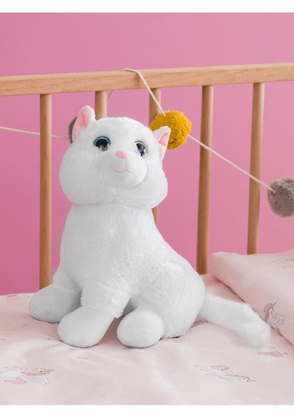Pelüş Dolgulu Nakışlı Bebek Kedi Kırlent 32 cm (W3) fiyatları