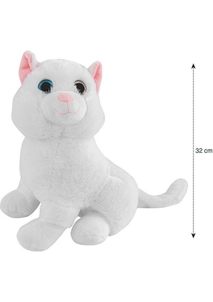 Pelüş Dolgulu Nakışlı Bebek Kedi Kırlent 32 cm (W3) fırsatları