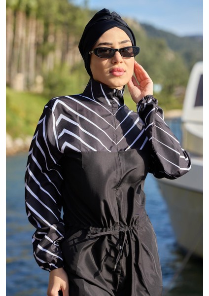 Dream Balıksırtı Desen Tasarım Tesettür Paraşüt Kumaş Tulum Mayo fırsatları