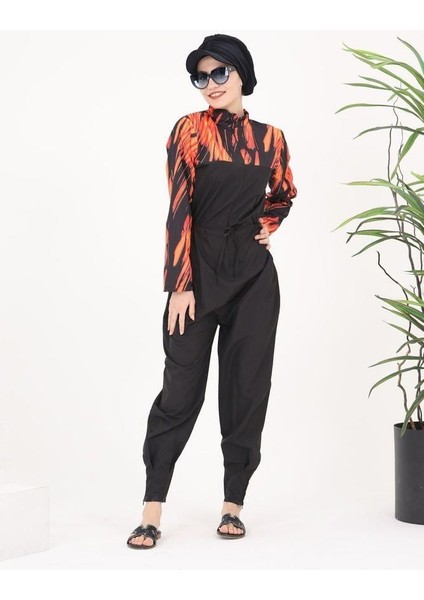 Dream Hot Desen Tasarım Tesettür Paraşüt Kumaş Tulum Mayo