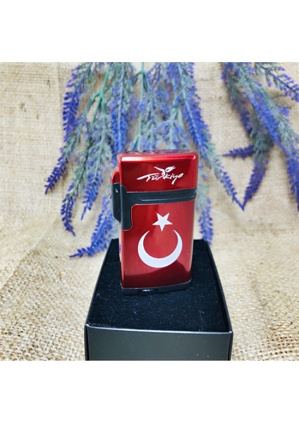 Kişiye Özel Türk Bayraklı Pürmüzlü Çakmak fiyatları