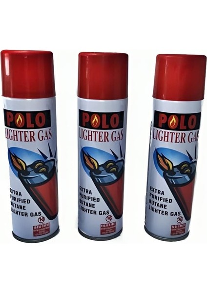 Kişiye Özel Polo Çakmak Gazı 3 Lü 270 ml