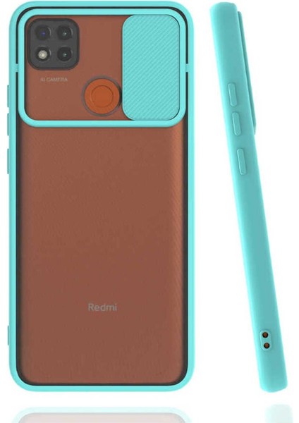 Xiaomi Redmi 9c Uyumlu Kılıf Kamera Kapaklı Lens Korumalı Mat