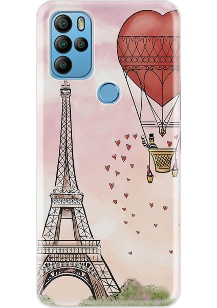 General Mobile Gm 21 Pro Uyumlukılıf Desenli Trend Silikon Kapak - Eiffel