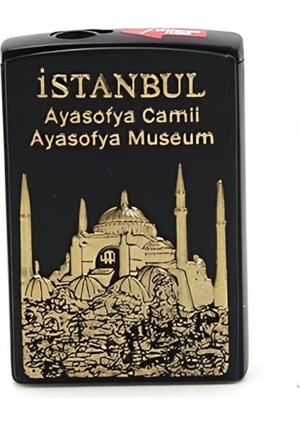 Silvio Monetti Siyah Sarı Gazlı Çakmak