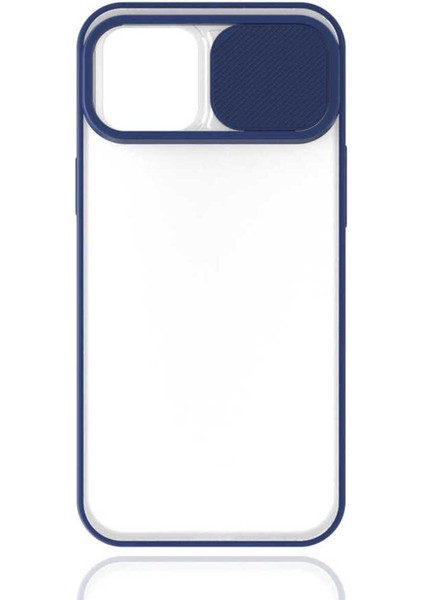 Apple iPhone 12 Uyumlu Kılıf Kamera Kapaklı Lens Korumalı Mat