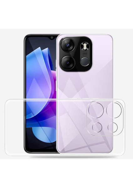 Tecno Spark Go 2023 Uyumlu Dayanıklı ve Esnek Şeffaf Renksiz Kılıf