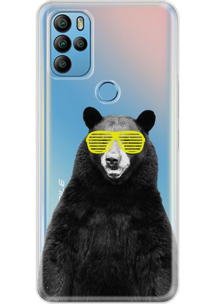 General Mobile Gm 21 Pro Kılıf Pure Modern Desenli Silikon Kapak Kanye Bear