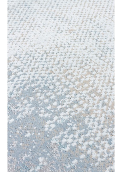 Modena Mdn 02 Cream Blue Şık ve Modern Sıkı Dokuma Hav Toz Vermez Makine Halısı fırsatları