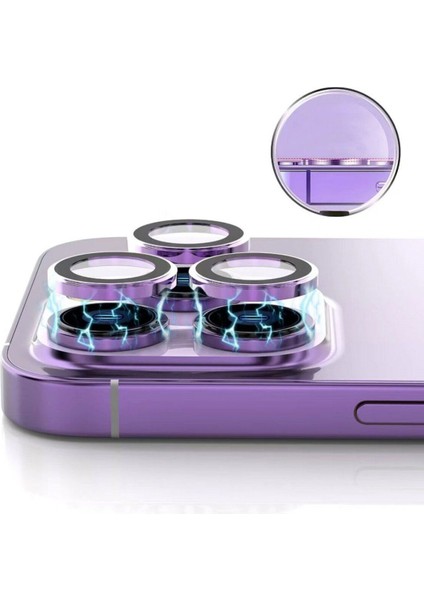 iPhone 14 Pro Max Uyumlu Premium Safir Kamera Lens Koruyucu Derin Mor fiyatları