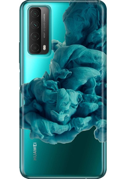 P Smart 2021 Uyumlu Kılıf Colored Desenli Silikon Egzotik Karışım