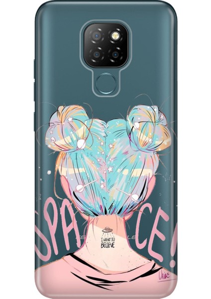 General Mobile Gm 20 Kılıf Moderna Desenli Resimli Silikon Uzaydan Gelen Kız
