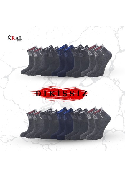 Yeni Sezon Erkek 8 Çift Pamuklu Basic Derbili Çorap