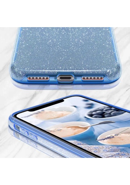 Apple iPhone 13 Kılıf Parlak Simli Muhteşem Görünüm, Sert ve Dayanıklı