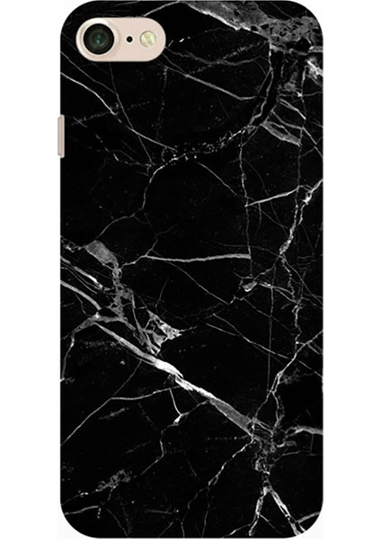 Iphone 7 8 Se 2020 Pure Modern Desenli Silikon Kılıf Mermer Siyah