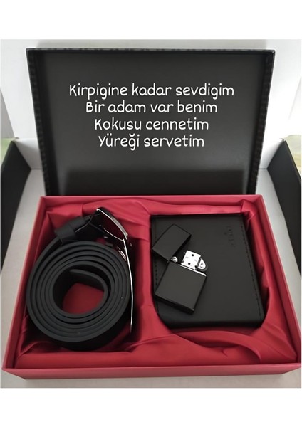 Cüzdan Kemer Çakmak Seti