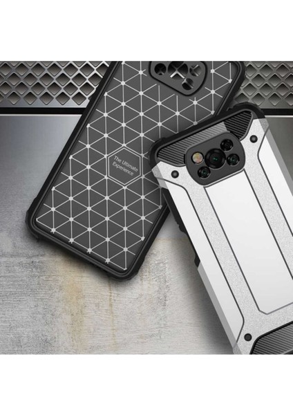 Xiaomi Poco X3 Nfc Uyumlu Kılıf Desenli Antishock Crash Kapak - Ata Silüet