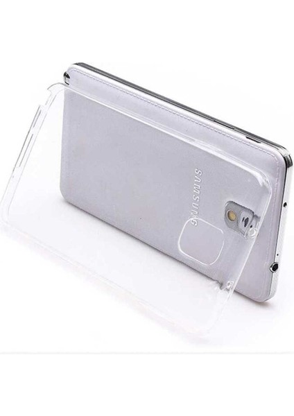 Samsung Galaxy Note 3 N9000 Uyumlu Dayanıklı ve Esnek Şeffaf Renksiz Kılıf