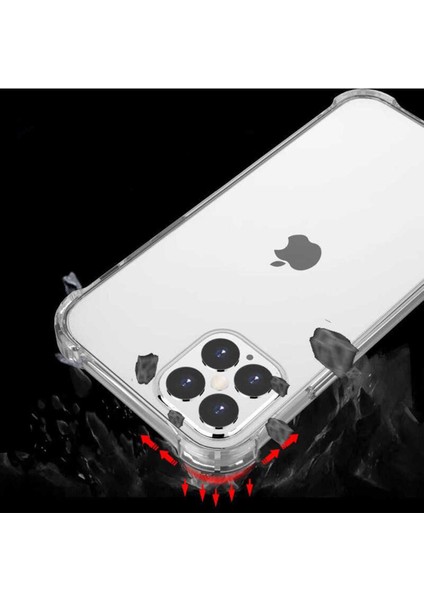 Apple iPhone 12 Pro Army Tank Koruma, Anti-Darbe Şeffaf Kılıf