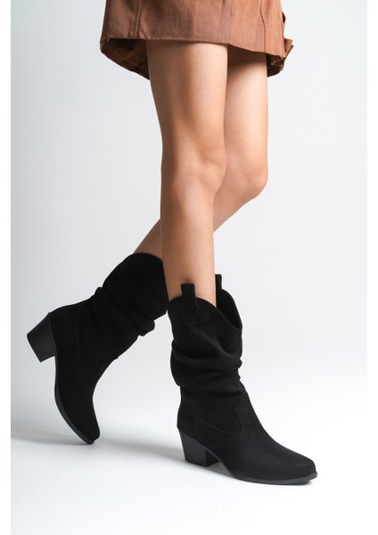 Süet Çekmeli Kadın Kovboy Bot fiyatları