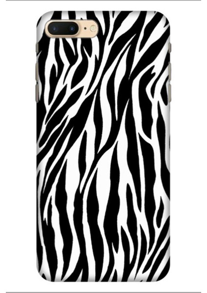 Iphone 7 Plus 8 Plus Pure Uyumlu Modern Desenli Silikon Kılıf Zebradeseni
