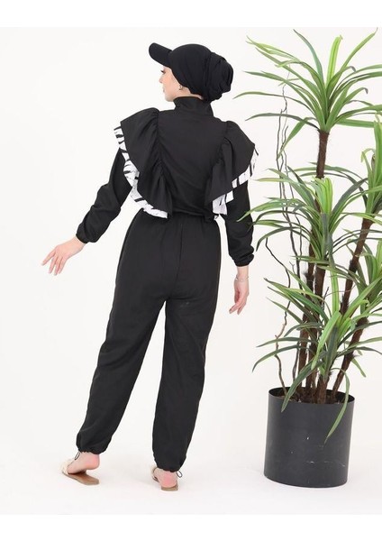 Star Çizgili Model Tasarım Tesettür Paraşüt Kumaş Tulum Mayo modelleri