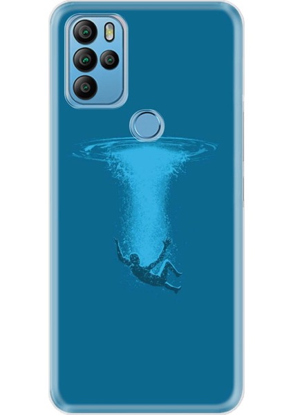 General Mobile Gm 21 Pro Kılıf Pure Modern Desenli Silikon Kapak Deep Sea