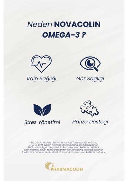 Novacolın Omega-3 1000 MG 60 Softgel fiyatları