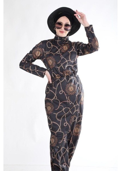 Zincir Desen Allerli Tasarım Tesettür Tulum Mayo fiyatları