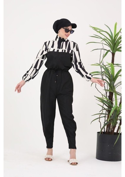 Dream Dama Desen Tasarım Tesettür Paraşüt Kumaş Tulum Mayo