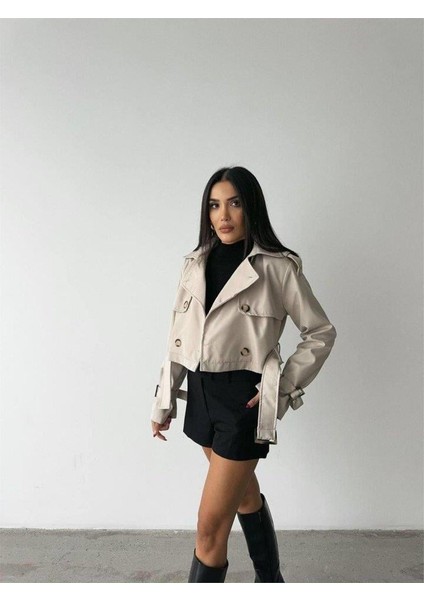 Crop Trench Kemer Detaylı - Taş modelleri