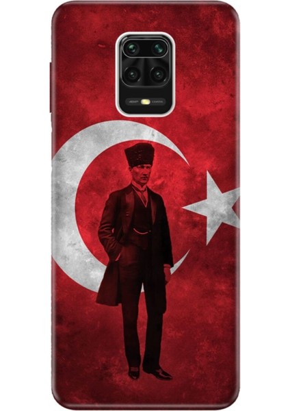 Xiaomi Redmi Note 9 Pro Kılıf Desenli Resimli Hd Silikon Telefon Kabı Kapak - Anlı Şanlı Atatürk