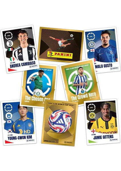 Panini Club World Cup 25 Lisanslı Orijinal Trading Kartları Cards Koleksiyonluk 6lı x 5 Paket fiyatları