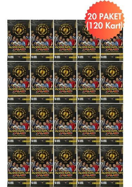 Panini Club World Cup 25 Lisanslı Orijinal Trading Kartları Cards Koleksiyonluk 6lı x 20 Paket