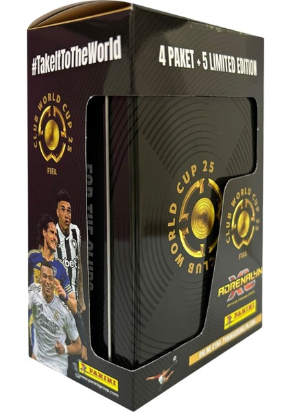 Panini Club World Cup 25 Lisanslı Orijinal Tin Teneke Kutu Trading Kartları Cards Koleksiyonluk modelleri