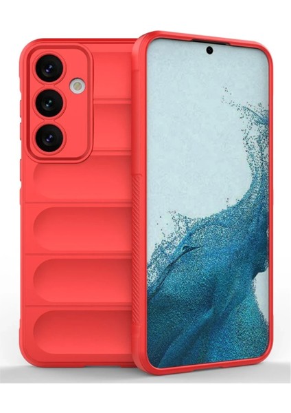 Samsung Galaxy S24 Fe Kılıf Optimum Silikon - Kırmızı Svlrs