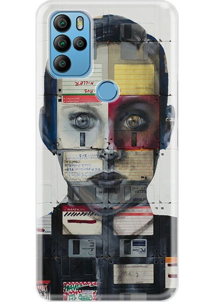 General Mobile Gm 21 Pro Kılıf Desenli Trend Silikon Kapak - Art Collage
