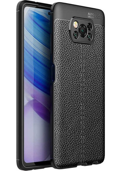 Xiaomi Poco X3 Uyumlu Deri Görünümlü Kılıf fiyatları