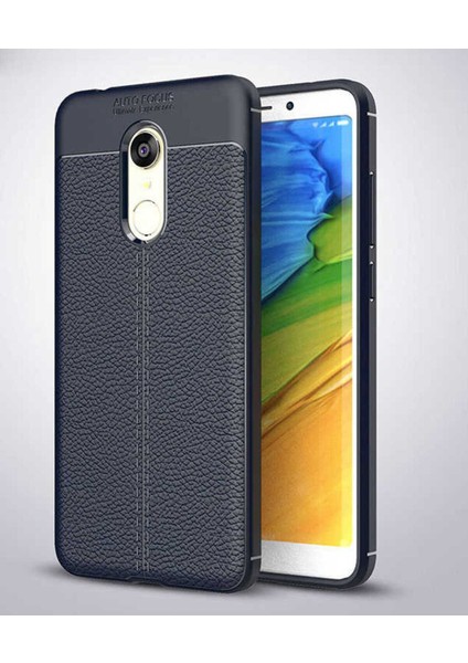Xiaomi Redmi 5 Plus Uyumlu Deri Görünümlü Kılıf