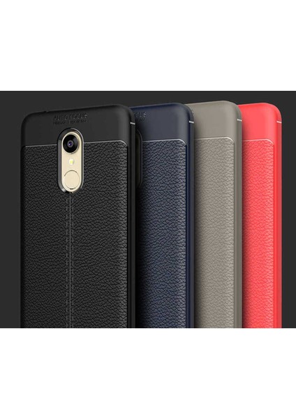 Xiaomi Redmi 5 Plus Uyumlu Deri Görünümlü Kılıf