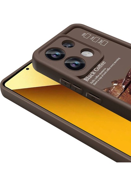 Xiaomi Redmi Note 13 4g Dayanıklı Malzeme & Tam Koruma Kılıf Kamera Korumalı Baskılı Arka Yüzey