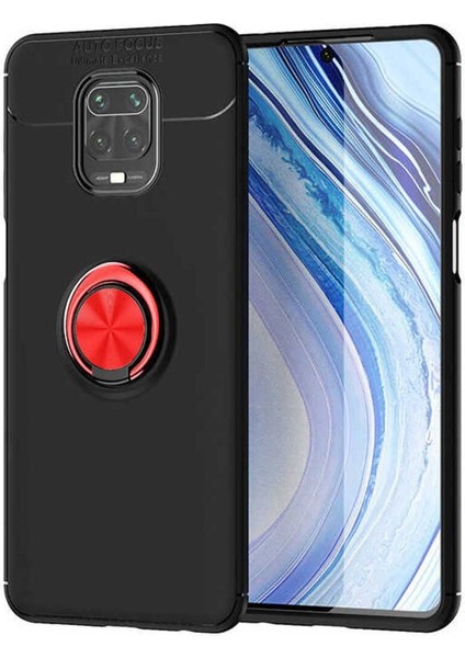Xiaomi Redmi Note 9s Kılıf Yüzüklü ve Manyetik Araç Tutuculu Tpu Silikon