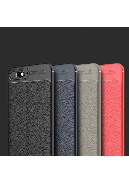 Huawei Y6 2018 Uyumlu Deri Görünümlü Kılıf modelleri