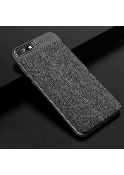 Huawei Y6 2018 Uyumlu Deri Görünümlü Kılıf fırsatları