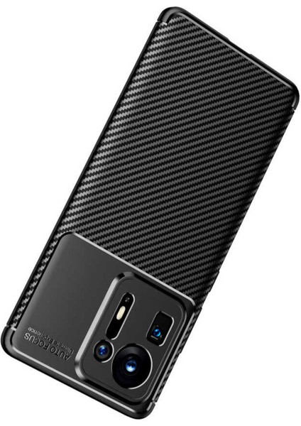 Xiaomi Mi Mix 4 Kılıf Karbon Fiber Görünümlü Ultra Ince Carbon Case