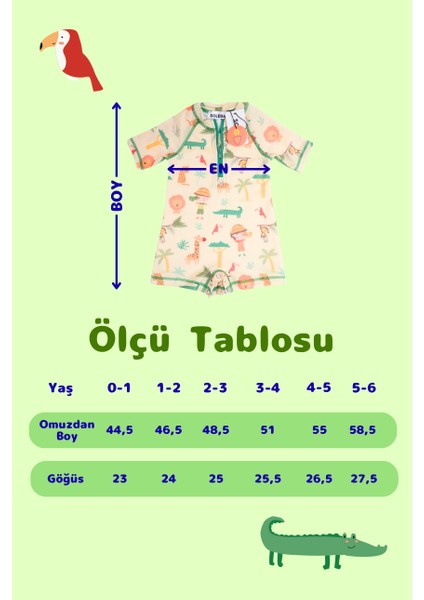 Uv Güneş Korumalı Upf 50 Bebek Çocuk Mayosu Safari Jungle indirimleri