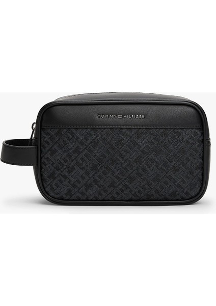 Th Monogram Washbag Erkek Siyah El Çantası AM0AM13528BDS