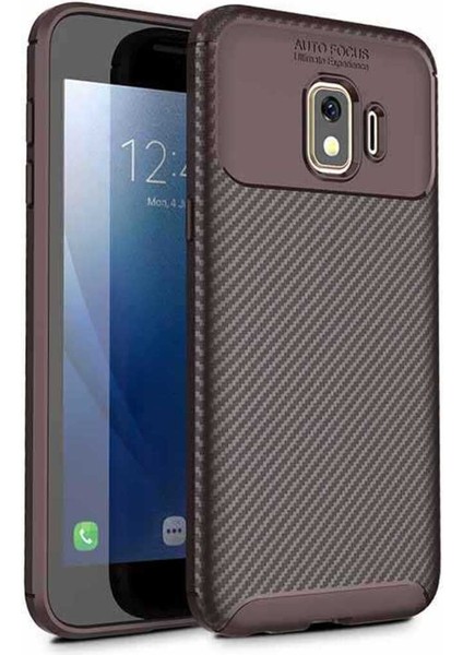 Samsung Galaxy J2 Core Kılıf Karbon Fiber Görünümlü Ultra Ince Carbon Case
