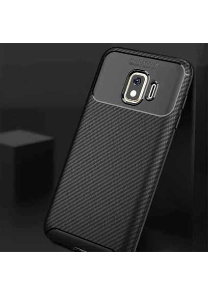 Samsung Galaxy J2 Core Kılıf Karbon Fiber Görünümlü Ultra Ince Carbon Case